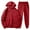 Red, variant on Mens 2 Piece Outfits Men's Tracksuit Set 2 Piece Athletic Hooded Sweatsuits Casual Jogging Suits Workout Outfits for Men RD3,M