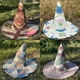 thumbnail image 5 of Jollup Halloween Witch Hat Vintage Cottagecore Style, Handmade Quilt Witch Hat, Renaissance Costume Witchy Vibes, 5 of 9