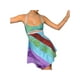 thumbnail image 2 of Txlixc - Vestido corto con tirantes para mujer, informal, a la moda, con cuello en U, color en contraste Txlixc  Estilo de ocio, 2 of 9