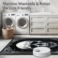 thumbnail image 5 of ODIKA 4'x6' Machine Washable Non-Slip Area Rug, Dark Vintage Lace Aesthetic High Traffic Rug, Gray, 9203, 5 of 7