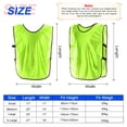 thumbnail image 2 of Scrimmage Training Vest 17x11" Soccer Jersey Sport Team Pinnies, Fluorescent Green 6 Pack, 2 of 7