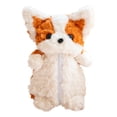 thumbnail image 1 of Estuche de peluche con forma de perro Corgi, bolso de peluche, maquillaje creativo y adorable de dibujos animados Naranja, 1 of 9