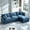 Blue+3 seats, variant on QuzyAor 102" Modular Sectional Sofa, Chenille L Shaped Cloud Couch with Movable Ottoman, Deep Seat 3 Seater Comfy Couch for Living Room Apartment, Green
