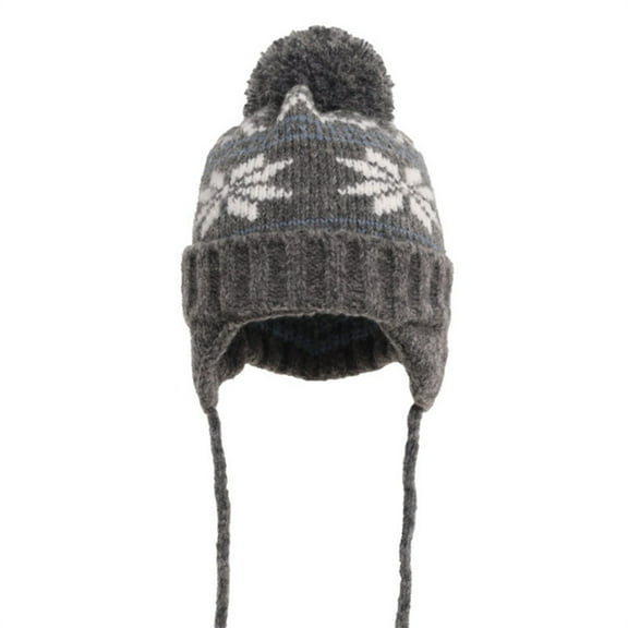Winter Hats Hooded Scarf Hat Winter Warm Scarf Hat and for Festive Snowflake Knitted with Lined Earmuffs Soft Thermal Yarn