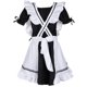 thumbnail image 5 of Vestido de sirvienta Lolita, disfraz de sirvienta de anime japonés para mujer, incluye tocado, pajarita para el cuello, mangas, ligas para las piernas, 5 of 7