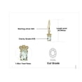 thumbnail image 3 of Jewelrypalace Natural Green Amethyst White Rock Quartz 925 Sterling Silver Earrings For Woman Gold Plated, 3 of 6