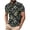 Army Green, variant on Mens T Shirts, Fashion Print Short Sleeve Lapel Button Up Pullover Mesh Breathable Tops Loose Workout Shirts, Summer Beach Trendy Comfy Casual Sporty Hawaiian Shirts, S-5XL