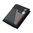 thumbnail image 4 of Men Canvas ID credit Card Holder Clutch Bifold Coin Purse Chain Wallet Pocket, 4 of 5