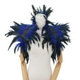 thumbnail image 2 of Chal alado de carnaval para mujer, accesorio de baile de fiesta ahuecado, protector facial de poliéster para mujer, 2 of 3