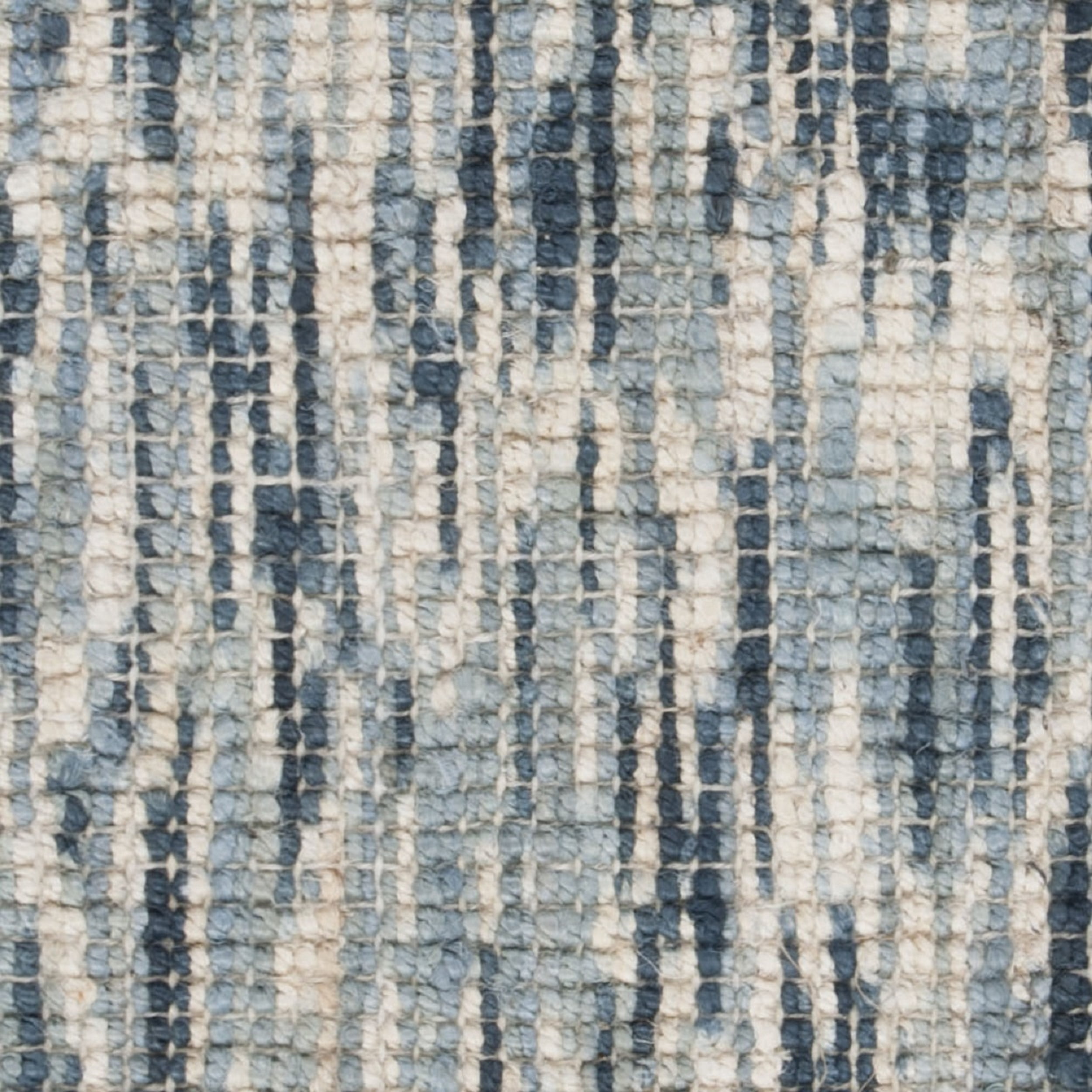 SAFAVIEH Natural Fiber Michayla Abstract Jute Runner Rug, Blue/Ivory, 2'6" x 8'