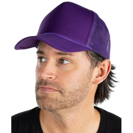 Foam Snapback Trucker Hat - Dark Purple