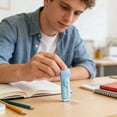 thumbnail image 7 of Pencil Erasers 2B Eraser Minimal Debris Eraser Office Supplies 2-in-1 Pencil Sharpener and Eraser Push-Out Design for College Home Blue by Xuniizn, 7 of 7