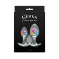 thumbnail image 2 of NS Novelties Cosmic Glams Silicone Glass Anal Plug Kit, 2 Piece Set, Rainbow, 2 of 5