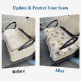 thumbnail image 6 of Beige Grey Spring Floral Golf Cart Seat Covers, Watercolor Summer Botanical Golf Cart Seat Towel Cover for 2/4 Seater Bench Seats, Breathable Washable Dust & Sun Protection Seats Blanket 51''x31'', 6 of 9