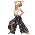 thumbnail image 4 of Pants for Women New Women'S Casual Split Wide Leg Pants Sports Yoga Loose Trousers Comfortable, 4 of 6