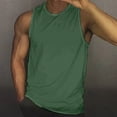 thumbnail image 2 of HCNTES Men's Belief Drop Arm Tank Top Sleeveless Muscle T Shirts Gym Workout Stringers(AG,XL), 2 of 8