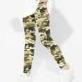 thumbnail image 4 of Baby Girls' Cotton Pants and Leggings Full Length Pants Girls Camouflage Printed Pants High Waist Stretchy Soft Tights Kids Summer Leggings for School Wearing Green 6 Years, 4 of 5