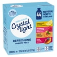 thumbnail image 6 of Crystal Light Refreshing Drink Mix Variety Pack, 44 Packets, for Convenient Hydration, Lemonade, Raspberry Lemonade, Peach Iced Tea, Fruit Punch, Natural and Artificial Flavor, Zero Sugar, 4.18 oz, 6 of 11