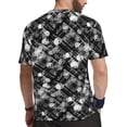 thumbnail image 2 of Wukai Seamless Pattern With Skulls Print Men's Short-Sleeved Mesh T-Shirt,Quick-Dry Short Sleeve Workout T-Shirt-4X-Large, 2 of 8