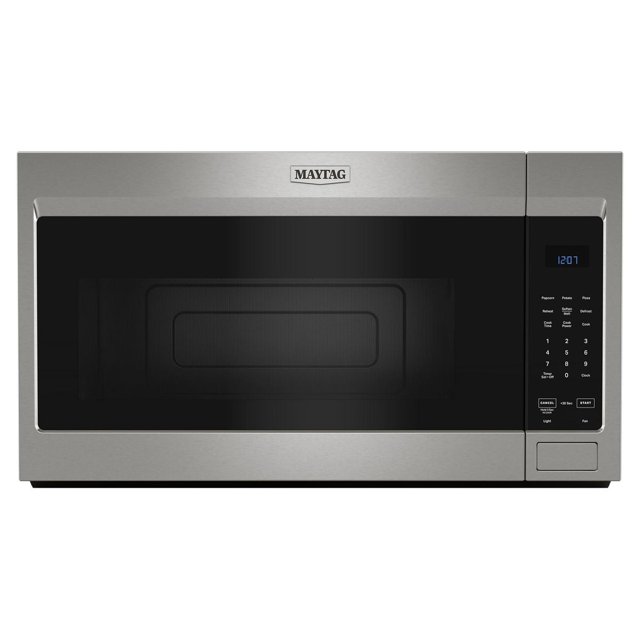 Maytag Four à Micro-Ondes de 1,7 Pi3 en Acier Inoxydable à Hotte Intégrée, 300 Pi3/min