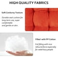 thumbnail image 4 of Square Seat Cushion for Kitchen Dining Chairs, Soft & Comfortable 15.5" x 15.5" Chair Pads, 6 Packs, Orange, 4 of 14