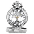 thumbnail image 2 of Reloj de bolsillo Tiong 4,5 cm de cuarzo con árbol de la vida y cadena, 2 of 9