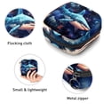 thumbnail image 3 of Shark Small Bag Sanitary Napkin Bag Mini Pouch for Purse Small Storage Bag Pouch Case, Made of Velvet, Sponge, Oxford Fabric, 4.7x6.6x6.6 in, 3 of 6