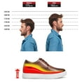 thumbnail image 2 of CMR CHAMARIPA Elevator Shoes For Men - Brown Leather Business Casual Shoes 7CM / 2.76 Inches, 2 of 9