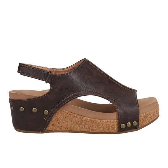 Corkys Womens Volta Ii Studded Casual Sandals Casual