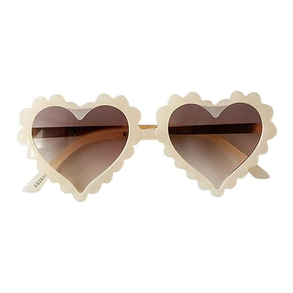 Gafas de sol de plástico para niños, gafas de playa, protección UV400 Beige