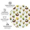thumbnail image 3 of Picia Funny Avocado In Mexican Clothes Printed Leather Coasters for Drinks, 4" Drink Coasters Set of 4 for Tabletop Protection, Handmade Luxurious Home Décor and Housewarming Gift -Octagon, 3 of 6