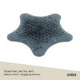 thumbnail image 4 of Umbra Couvercle de Drain/capteur de Poils Étoile de Mer, Bleu Ardoise, 4 of 6