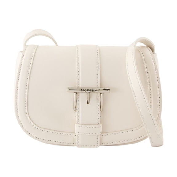 Alexander Mcqueen Women's T-Bar Satchel Mini Purse - Leather - White Neutrals