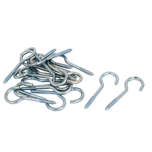 Garden Vine Wire 2.5mm Dia Zinc Plated Screw Eye Hook Eyelet Bolt 20pcs