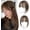 Light Brown, variant on Human Hair Topper,10 inch Remy Hair Toppers for Women 3 * 3.5 inch Invisible Clip in Bangs for Adding Volume