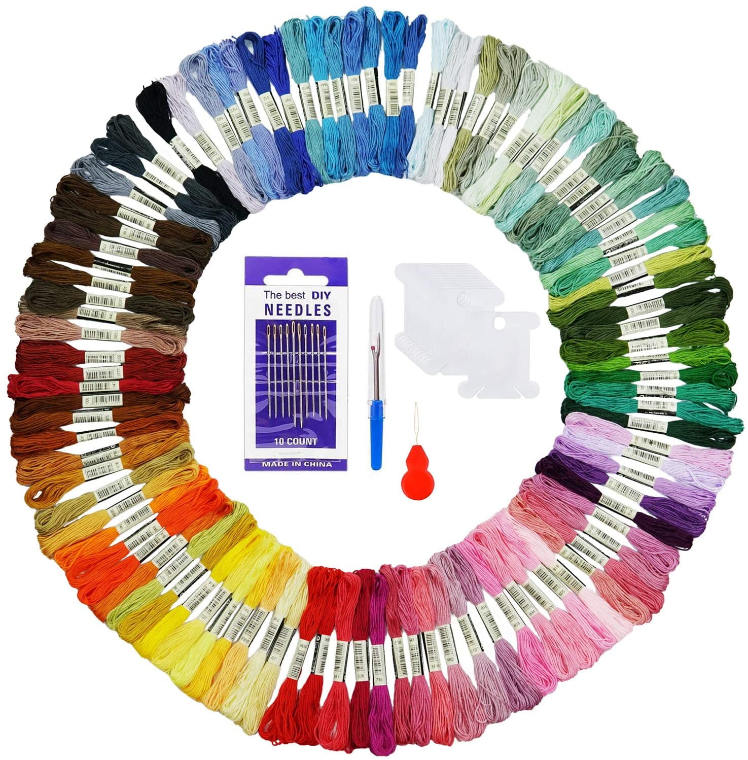 PF 50 skeins embroidery floss embroidery 8m 6-ply Multicolor color colorful 
