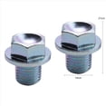 thumbnail image 3 of 10 Pcs Bouchon de Vidange de Carter d'Huile avec Rondelle pour Accord 90009-R70-A00, 10 x Bouchons de Vidange de Carter d'Huile Moteur 10 x Rondelles, Argent, 3 of 5