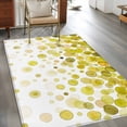 thumbnail image 2 of Ombre Yellow Polka Dot Area Rugs 2.7'x5', Washable Small Throw Rugs for Kitchen Bedroom, Abstract Watercolor Geometric Indoor Outdoor Rug Non-Slip Low Pile Carpet Runner Reversible Floor Mats, 2 of 8