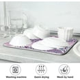thumbnail image 6 of SKYSONIC Dish Drying Mat for Kitchen Counter Paisley Stripe Eco Friendly Drying Mat - Easy to Clean Heat Resistant Dish Mat - 16x18, 6 of 6