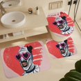 thumbnail image 6 of Terrifier Shower Curtain Set 4 Piece, Set Bathroom Sets with Rugs(Bath Mat,U Shape Mat Toilet Lid Cover Mat) Durable Bathroom Decor, 6 of 8