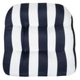 thumbnail image 2 of Havana Striped Tufted Patio Seat Cushion Navy/White 6 Pack, 2 of 5