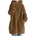 thumbnail image 2 of fvwitlyh Ski Jacket Women's Poncho Cape, Cloak Coat, Snuggly Hooded Wearable Blanket, Gift Idea for Adults and Teen Girls, 2 of 5