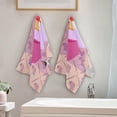 thumbnail image 4 of Purple Santa Cute Hand Towels 2 PCS, Christmas Cartoon Kitchen Towel Ultra Soft and Highly Absorbent,Decorative Fingertip Face Towel for Bathroom Hotel, 28.3"x 14.4", 4 of 6