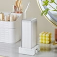 thumbnail image 4 of Vadktai Distributeur de Tampons de Coton, Porte-Coton Automatique à Pression pour Démaquillage, Utilisation et Prise Murales Optionnelles, Conception Fermée Anti-Poussière Hygiène, 4 of 9