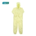 thumbnail image 2 of Bata de laboratorio ESD Ropa antiestática Ropa de una pieza Puños elásticos con capucha Uniforme de trabajo (Amarillo, L), 2 of 7