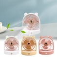 thumbnail image 1 of Xihbxyly Ventilador de Escritorio con Forma de Oso, Control de Viento de 3 Velocidades, Función de Luz Nocturna, Compacto y Portátil, Diseño Silencioso, Ideal para Dormitorios y Oficinas, Tamaño 15,8, 1 of 7