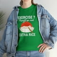 thumbnail image 7 of Exercise? I Thought You Said Extra Rice Shirt, Funny Foodie Tee - ID: 1920, 7 of 7