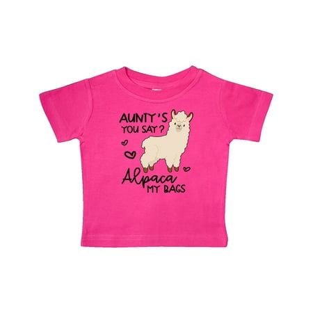 

Inktastic Aunty s You Say Alpaca My Bags Gift Baby Boy or Baby Girl T-Shirt