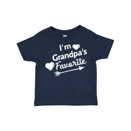 

Inktastic I m Grandpa s Favorite with Arrow and Hearts Gift Toddler Boy or Toddler Girl T-Shirt