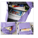 thumbnail image 2 of Set 5 Mochila Bolsas Escolar Estudiante Lapicera Tote Lona Xtellar morado, 2 of 3